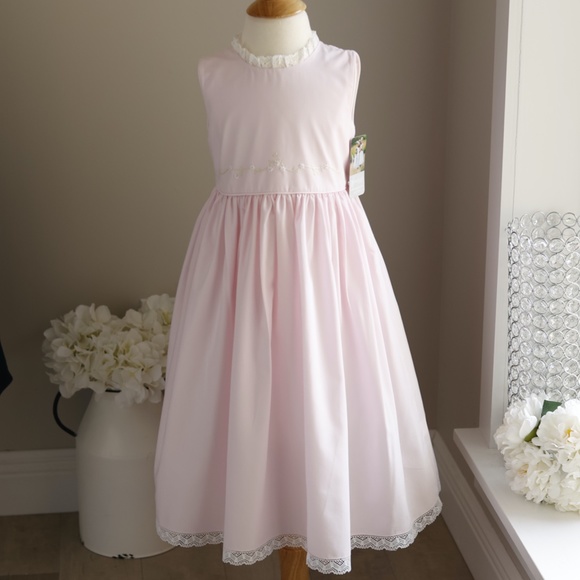 Strasburg Dress Pink Lace Accents Vacation Beach Portrait Spring NWT